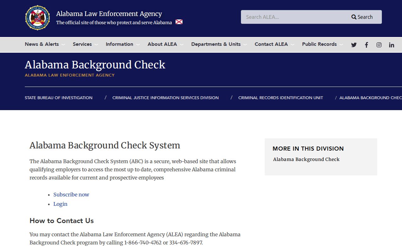 Alabama criminal court records background check access